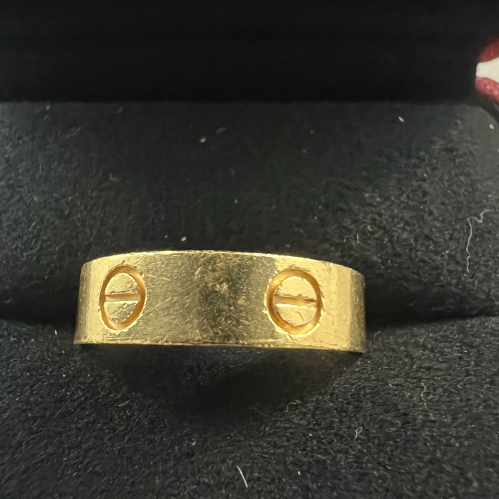 Cartier Yellow Gold love classic Band ring 59 - Picture 8 of 16